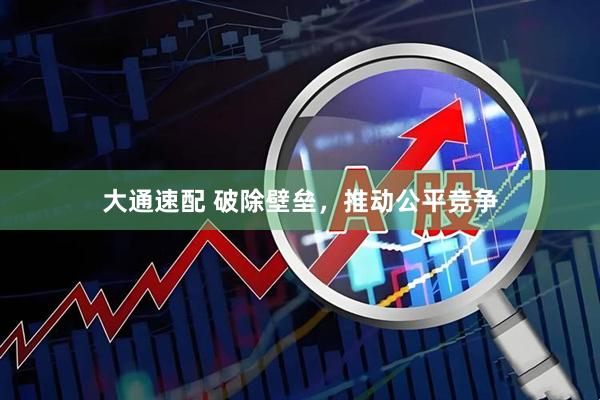 大通速配 破除壁垒，推动公平竞争