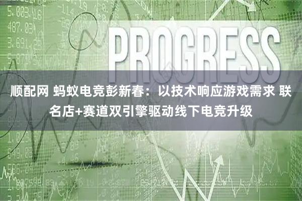 顺配网 蚂蚁电竞彭新春：以技术响应游戏需求 联名店+赛道双引擎驱动线下电竞升级